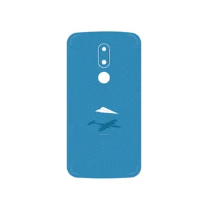 MAHOOT Minimal Paper Airplane Cover Sticker for Motorola Moto M