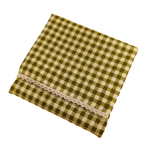 رومیزی پانیذ پود مدل چهارخانه مستطیل سایز 140x120 سانتی‌متر