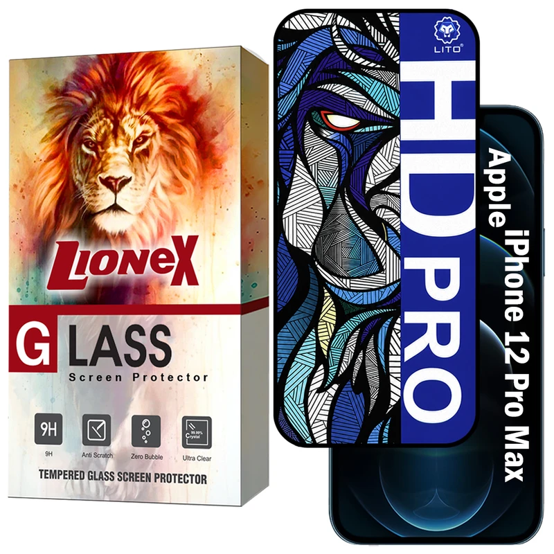 محافظ صفحه نمایش لایونکس مدل LITOHDL مناسب برای گوشی موبایل اپل iPhone 12 Pro Max