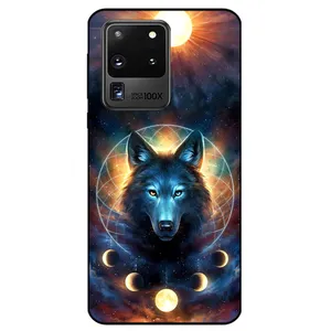 Megafone Wolf and Moon 8006 Cover For Samsung Galaxy S20 Ultra