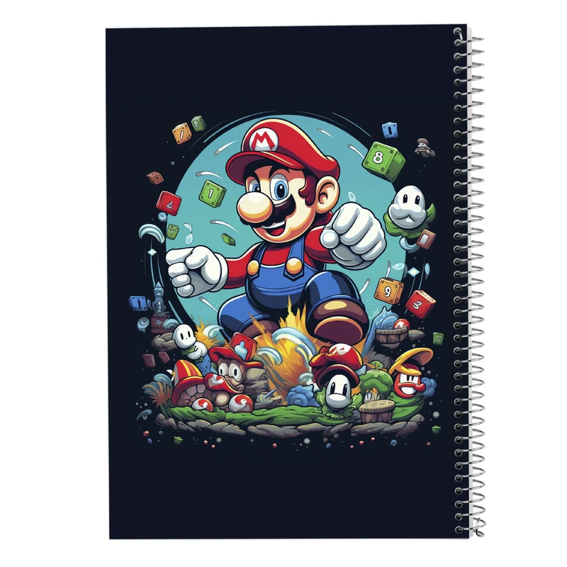 دفتر مشق 100 برگ مدوپد مدل سوپرماریو super mario کد DF2858