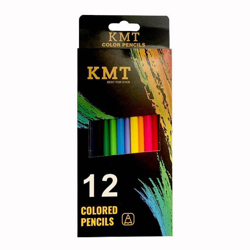 مداد رنگی 12 رنگ کی ام تی مدل Km12