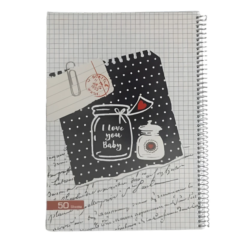 دفتر شطرنجی 50 برگ مدل مجلد کد 120615