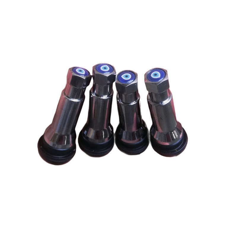 والف لاستیک خودرو طرح کروم استیل مدل elac بسته 4 عددی