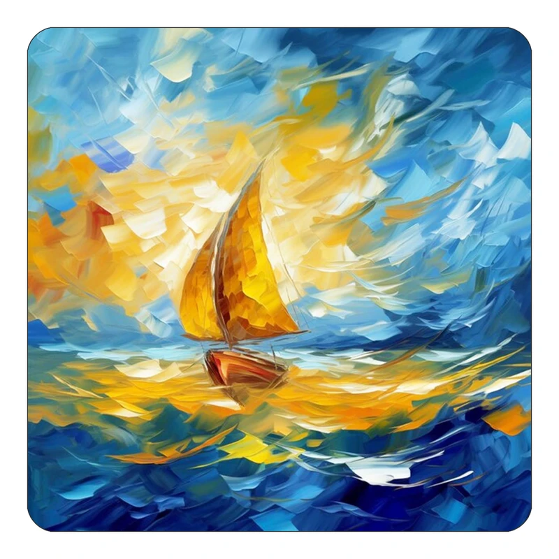 مگنت کاکتی طرح نقاشی رنگ روغن مدل mp72296