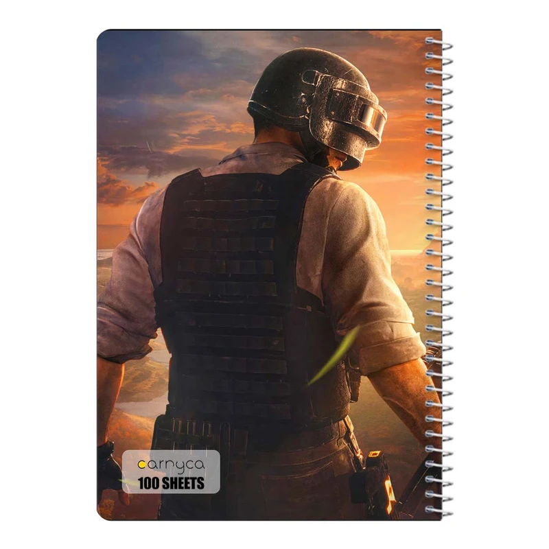 دفتر مشق 100 برگ سیمی کارنیکا طرح پابجی PUBG کد 42234