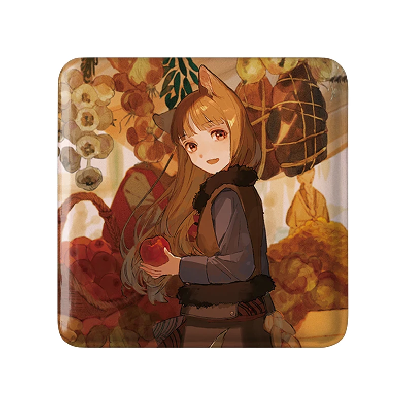 پیکسل خندالو طرح هولو انیمه ادویه و گرگ مدل مربعی کد 36154