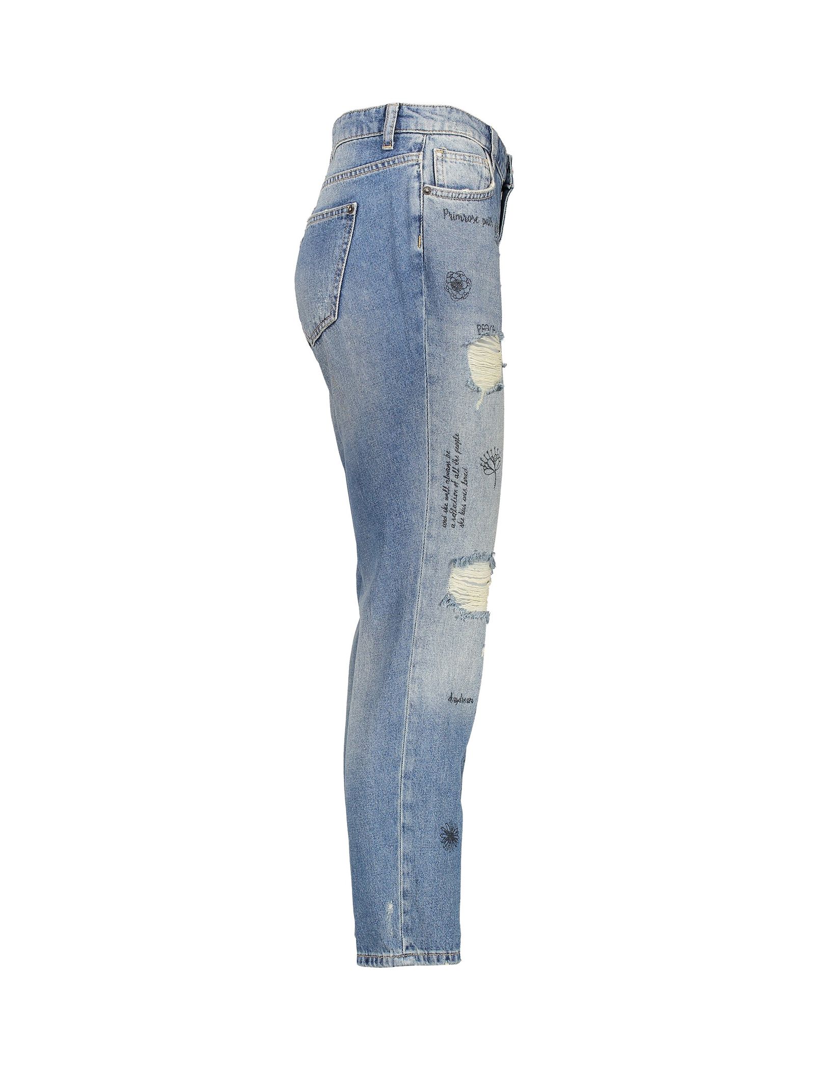 شلوار جین زنانه توییست مدل TW616001805689 - آبی - 5