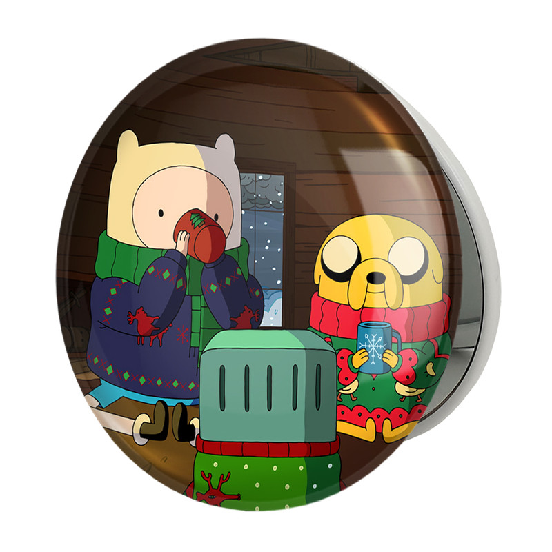 آینه جیبی خندالو طرح جیک و فین وقت ماجراجویی Adventure Time مدل تاشو کد 20842 