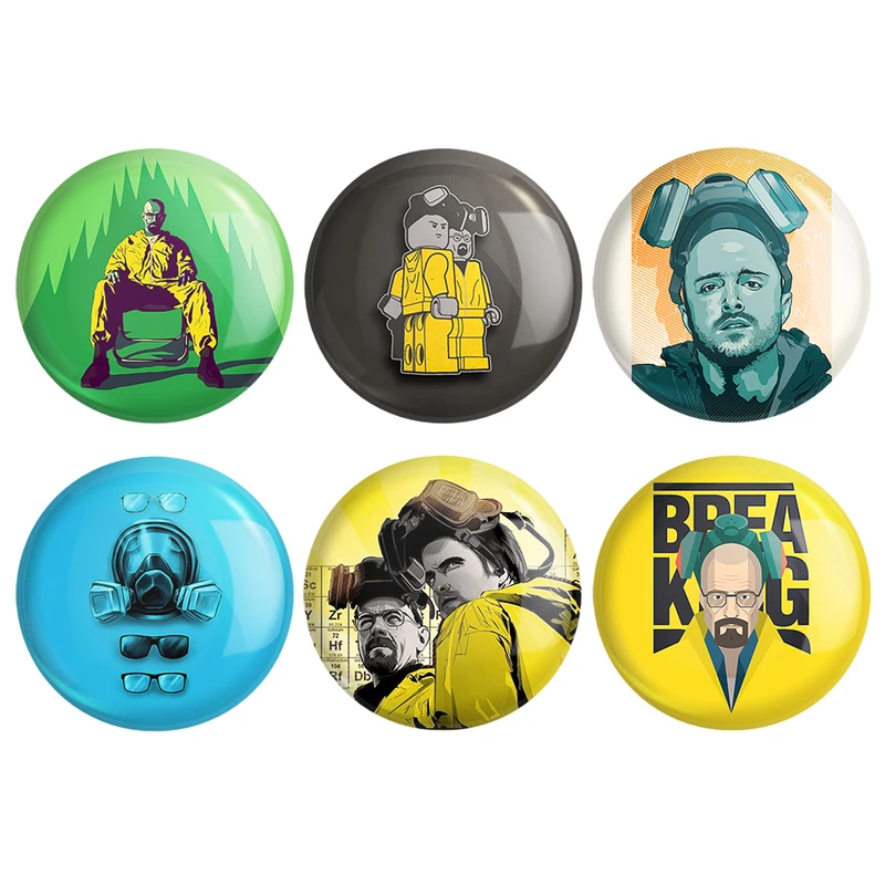 مگنت خندالو طرح والتر وایت سریال Breaking Bad کد 608B مجموعه 6 عددی