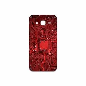 MAHOOT Red Printed Circuit Board Cover Sticker for Samsung Galaxy J5