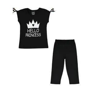 ست تی شرت و شلوار دخترانه سون پون مدل 1391762-99