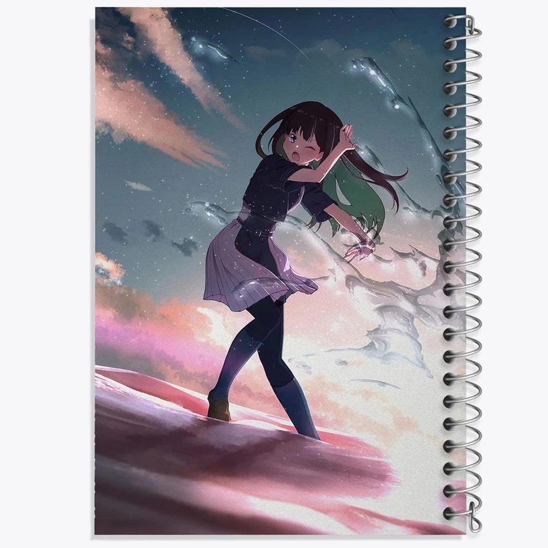 دفتر نقاشی 50 برگ خندالو مدل چیساتو و تاکینا انیمه لیکوریس ریکویل Lycoris Recoil کد 23022