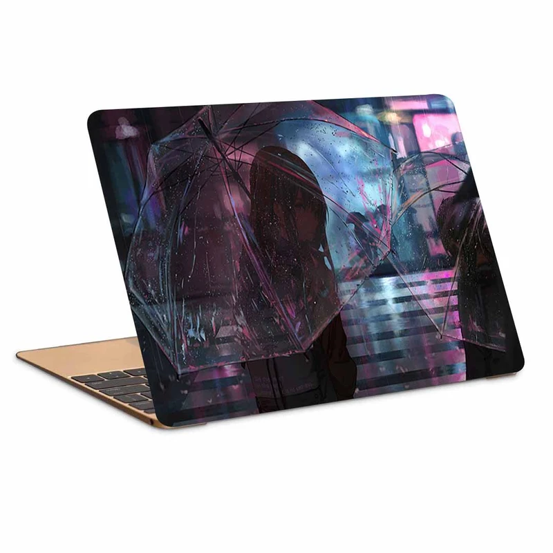 استیکر لپ تاپ طرح girl umbrella anime کد N-268 مناسب برای لپ تاپ 15.6 اینچ