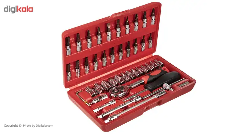 مجموعه 46 عددی آچار و سری بکس و پیچ گوشتی ساتاگود مدل G-10027