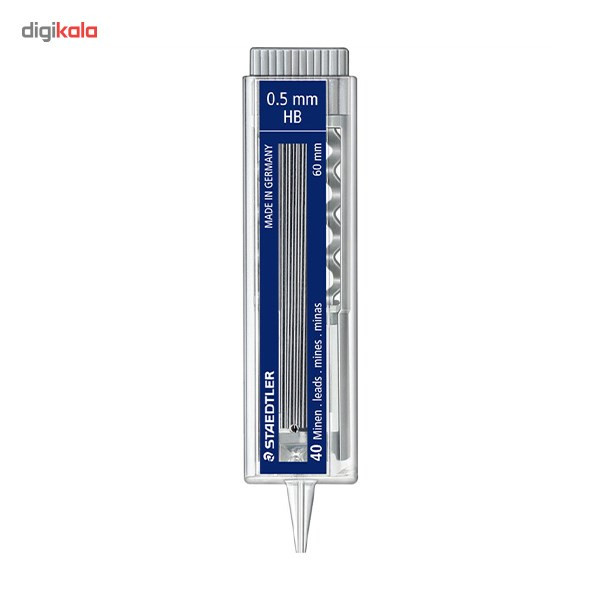 نوک مداد استدلر با قطر نوشتاری 0.5 میلی متر و درجه سختی HB نوک مداد استدلر با قطر نوشتاری 0.5 میلی متر و درجه سختی HB