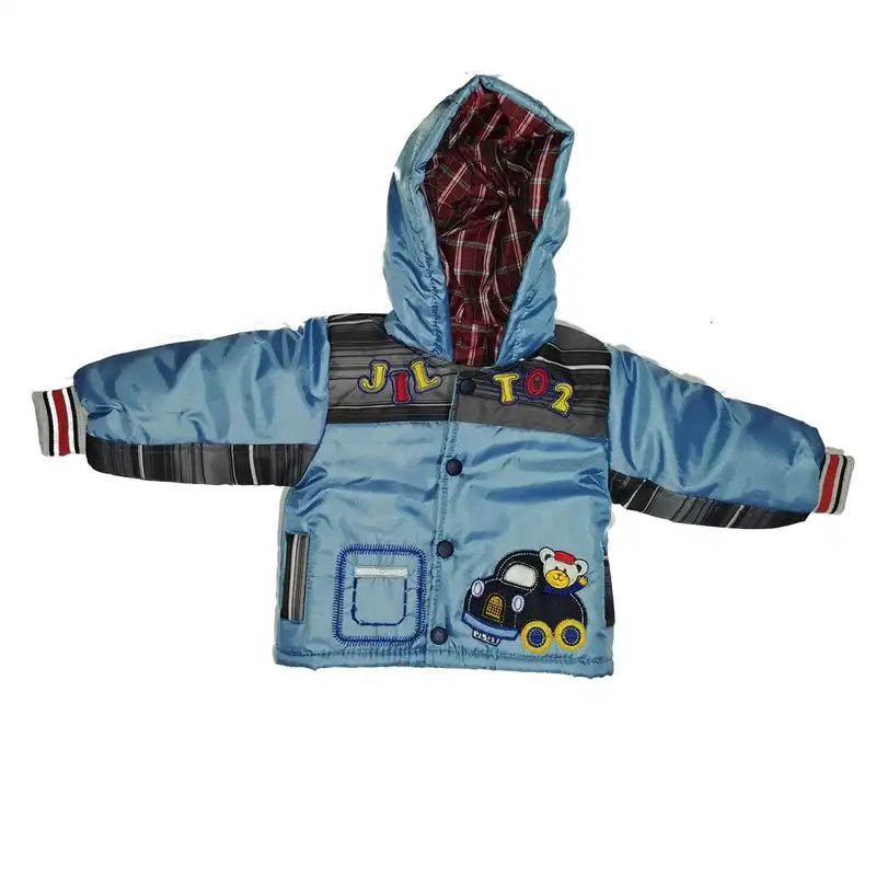 ست کاپشن و سرهمی نوزادی پسرانه کد 8888BL