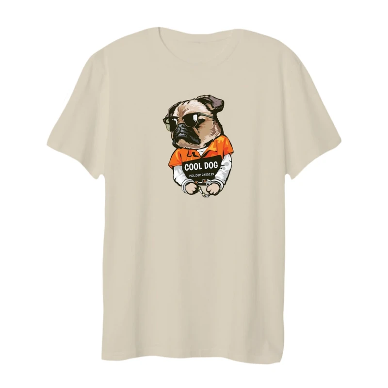 تی شرت لانگ زنانه مدل سگ کد 9