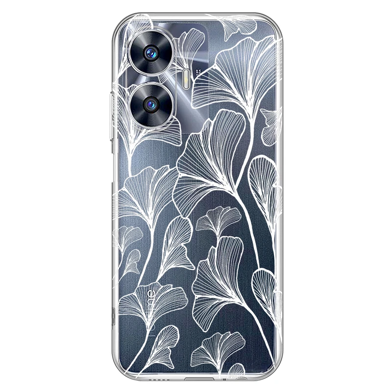 کاور مگافون طرح برگ مدل C51-W مناسب برای گوشی موبایل ریلمی C55