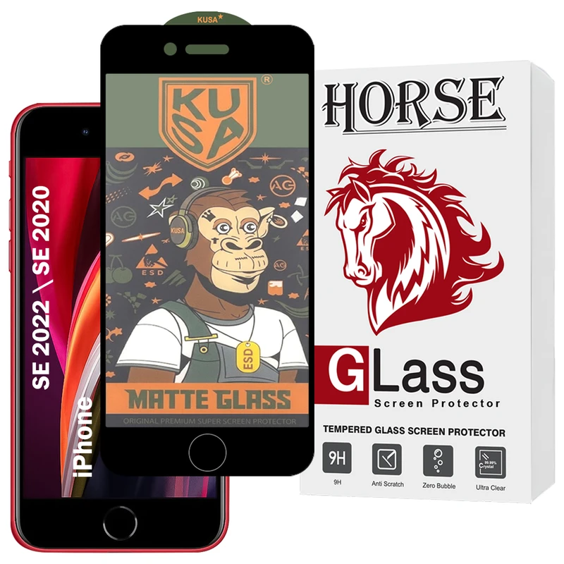 محافظ صفحه نمایش هورس مدل GKUSAH مناسب برای گوشی موبایل اپل iPhone Se 2020 / iPhone Se 2022 