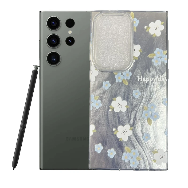 کاور طرح شکوفه باران مناسب برای گوشی موبایل سامسونگ Galaxy S23 Ultra