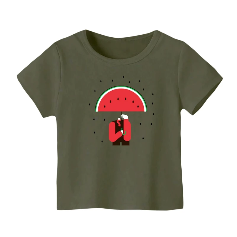 تی شرت آستین کوتاه بچگانه مدل هندوانه چتر یلدایی کد 1