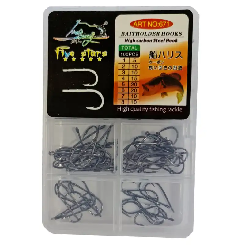 قلاب ماهیگیری هانگ شیانگ کد As100 بسته 100 عددی