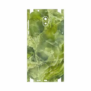 MAHOOT Green Crystal Marble-FullSkin Cover Sticker for Nokia 3.1