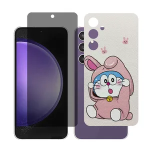 Glass Together model Privacy Screen Protector Suitable for Samsung Galaxy S23 FE Mobile Phone with Back cover sticker