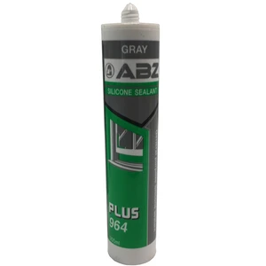 چسب درزگیر سیلیکونی ای بی زد مدل Plus 964 Gray حجم 300 میلی لیتر