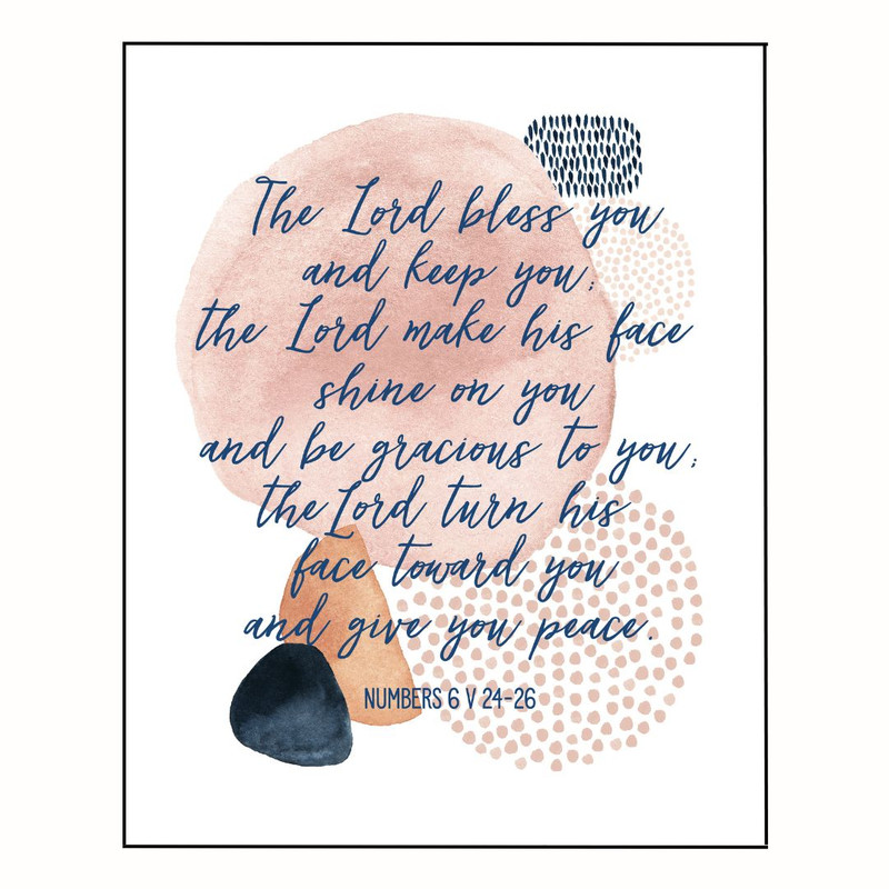 پوستر مدل  خداوند شما را برکت دهد و نگهداری کند  