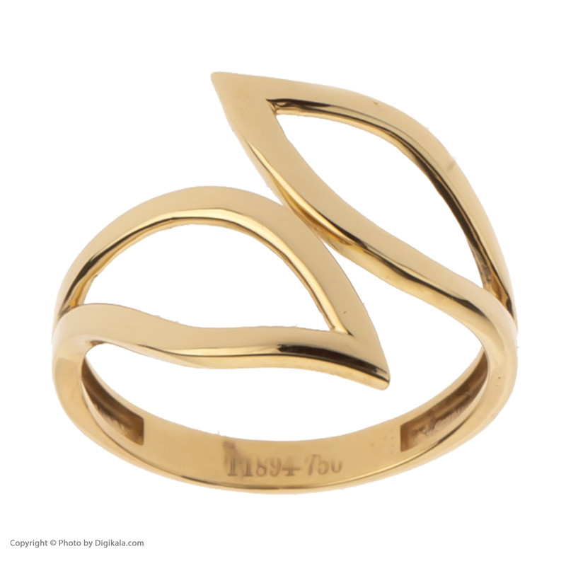 انگشتر طلا 18 عیار زنانه مایا ماهک مدل MR0454 طرح برگ