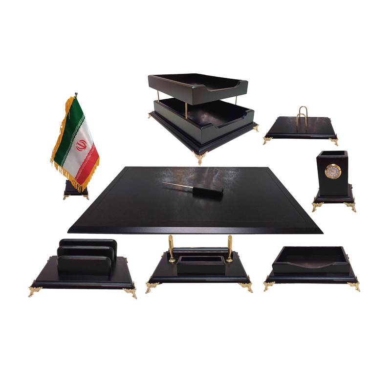 ست لوازم اداری رومیزی مدل Mz1313 مجموعه 9 عددی