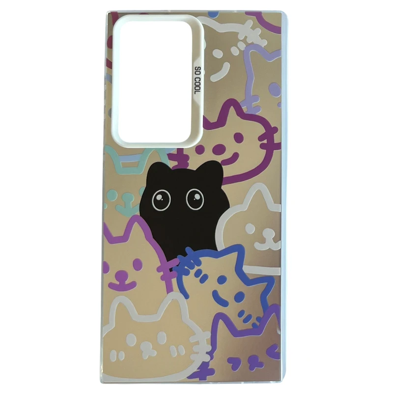 کاور مدل So Cool طرح گربه های رنگی مناسب برای گوشی موبایل سامسونگ Galaxy S23 Ultra