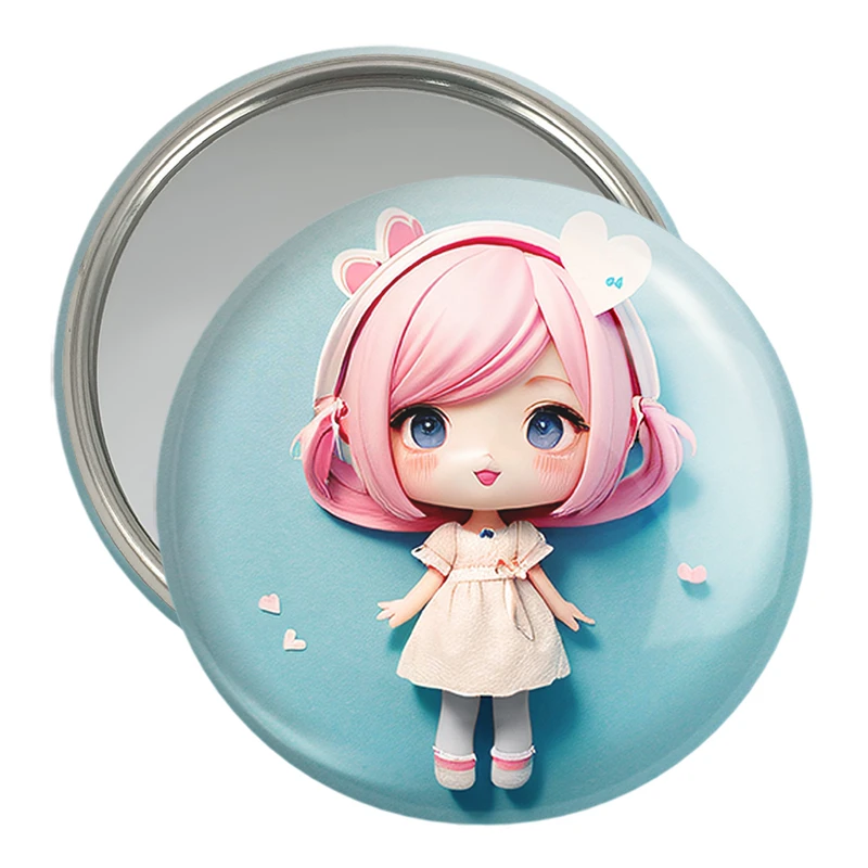 آینه جیبی خندالو مدل دخترانه (Girlish) کد 36859