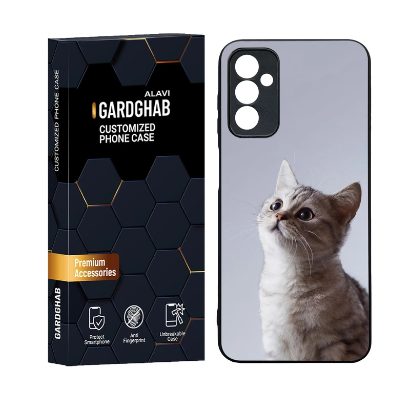 کاور گارد قاب علوی دورژله ای پشت گلس مدل حیوانات مناسب برای گوشی موبایل سامسونگ Galaxy F13