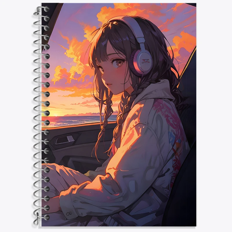 دفتر زبان 50 برگ خندالو مدل سه خط طرح دخترانه کد F6665