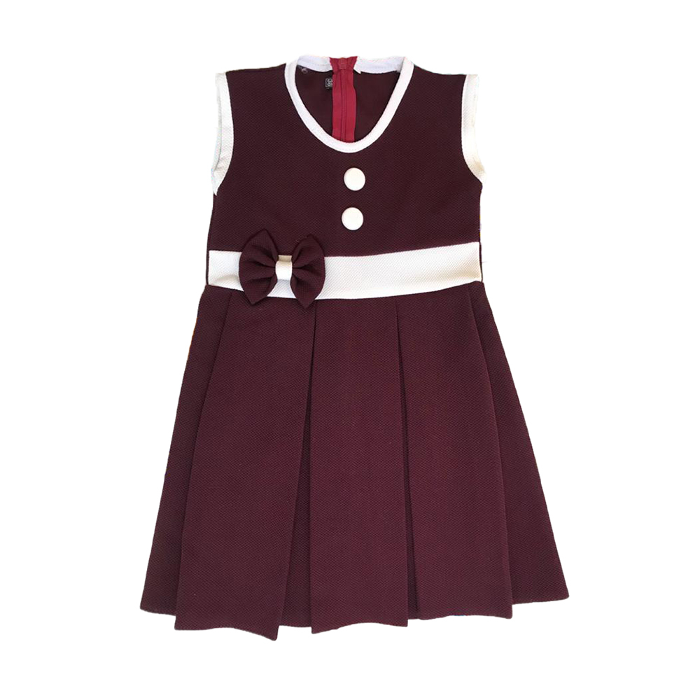 پیراهن دخترانه مدل پاپیون کد 070