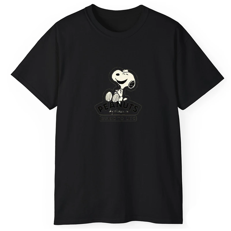 تی‌شرت آستین کوتاه مردانه پاد آفرین مدل اسنوپی خندون کد 06