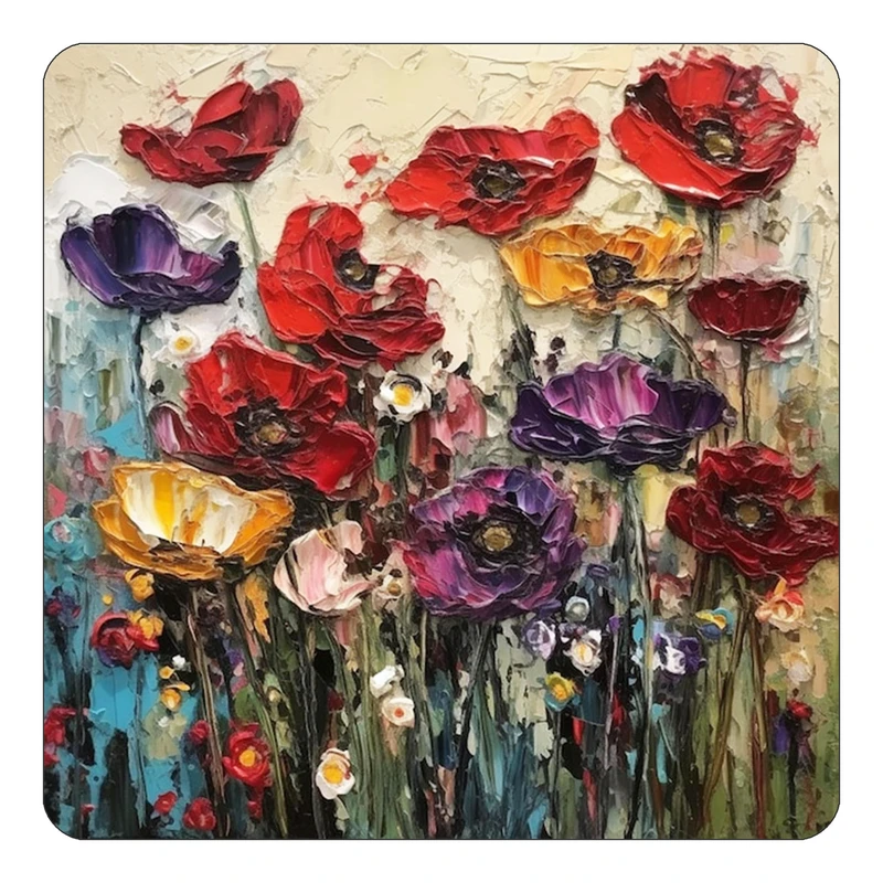 مگنت کاکتی طرح نقاشی رنگ روغن مدل mp70391