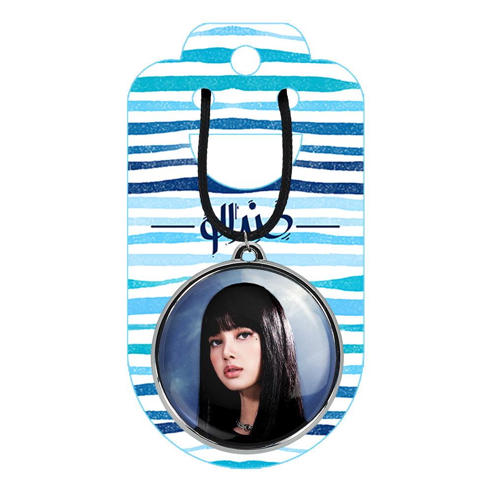 گردنبند خندالو مدل لیسا بلک پینک کد 1427514279