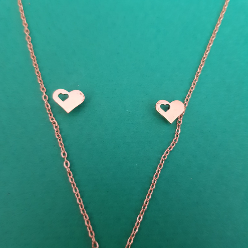 نیم ست زنانه مدل قلب