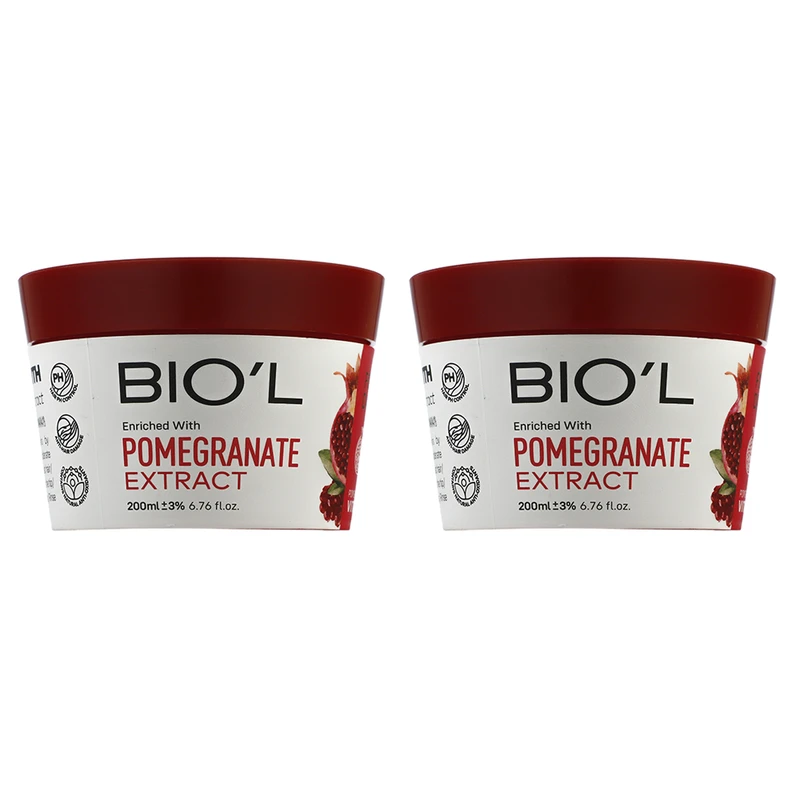 ماسک مو بیول مدل pomegranate حجم 200 میلی لیتر بسته 2 عددی