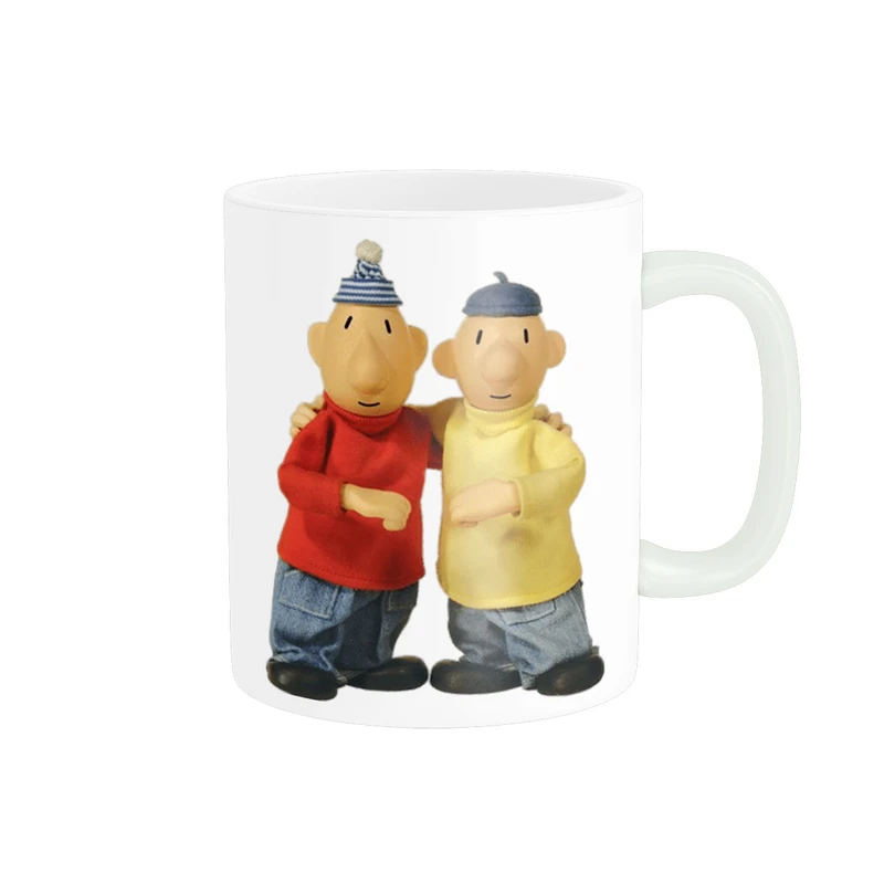 ماگ پاد آفرین طرح کارتون پت و مت Pat & Mat کد 2705