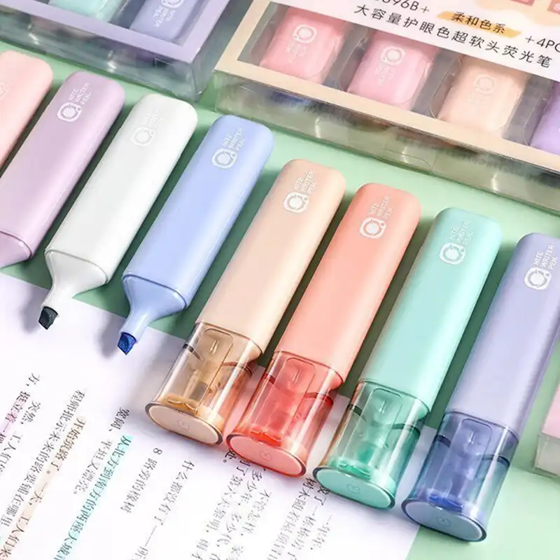 ماژیک علامت گذار مدل پاستلی بسته 4 عددی