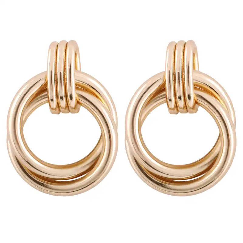 گوشواره زنانه مدل دایره کد E3243