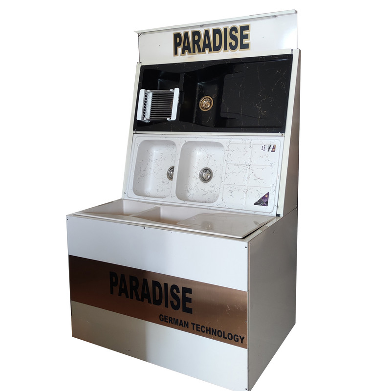 سینک ظرفشویی پارادایز مدل Turkey201ABSHAR-B-GOLD توکار