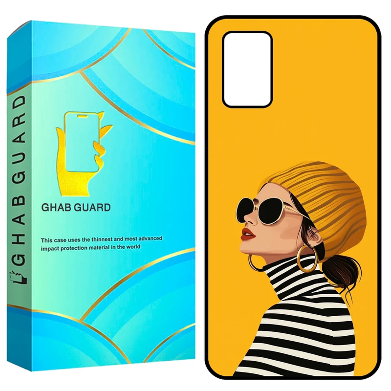 کاور قاب گارد طرح دختر مدل GCHPA03S مناسب برای گوشی موبایل سامسونگ Galaxy A02s / M02s / A03s 