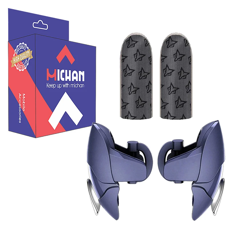 دسته بازی پابجی میچان مدل Shark به همراه آستین کنترل کننده