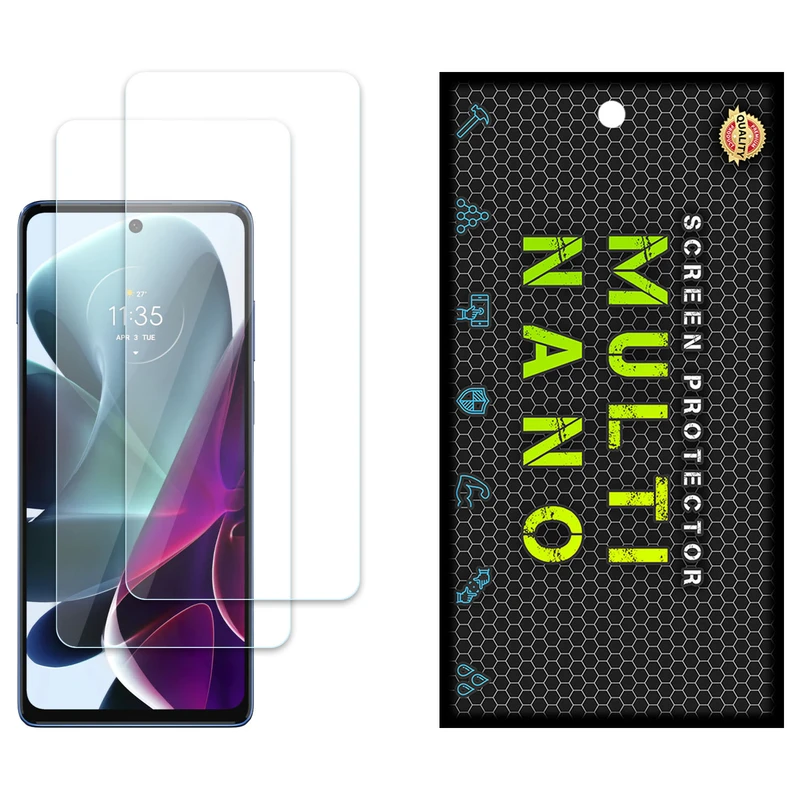محافظ صفحه نمایش مولتی نانو مدل X-S2N مناسب برای گوشی موبایل موتورولا Moto G200 بسته دو عددی